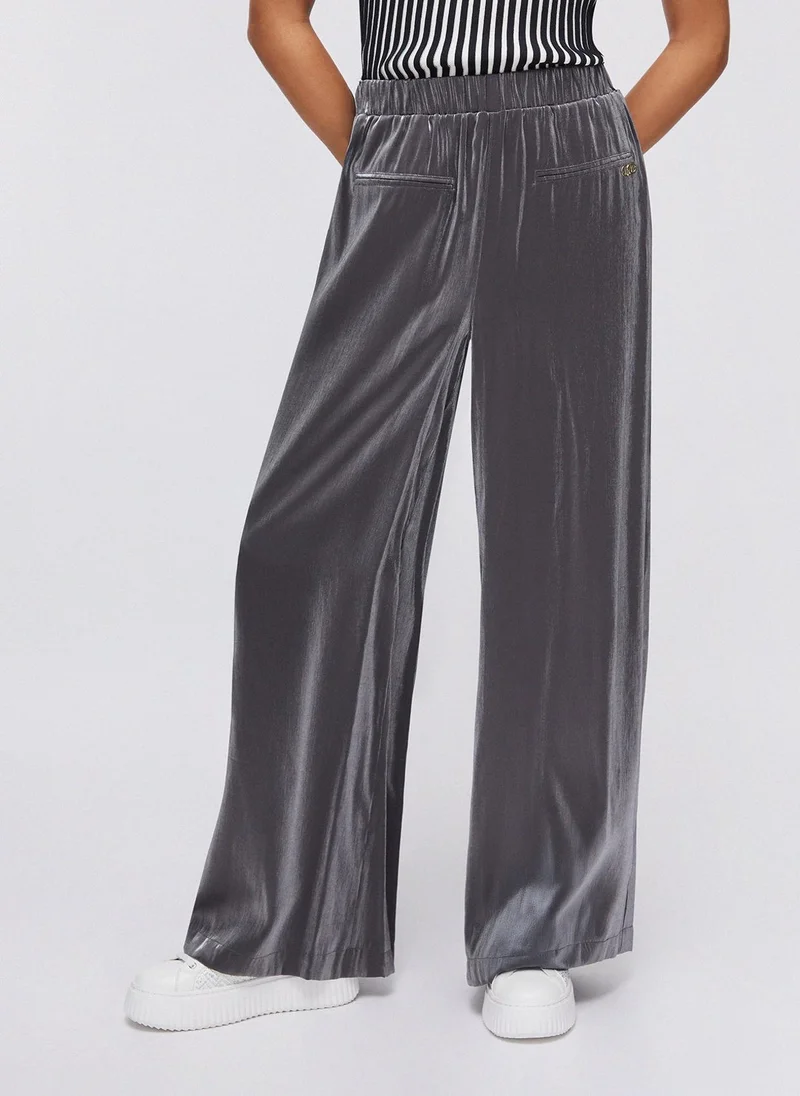 Liu Jo Laminated flared trousers